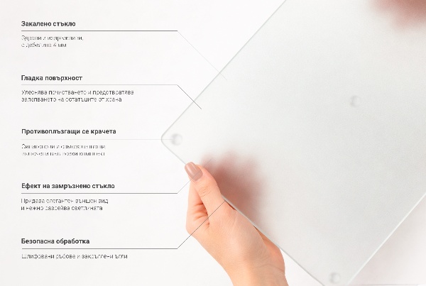 Glass kitchen board fi15.7”