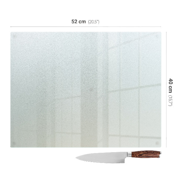 Glass kitchen board 15.7”x20.5”