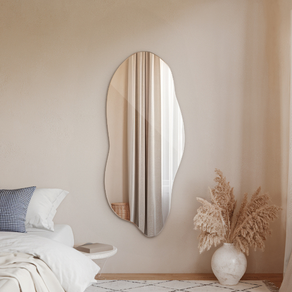 Irregular mirror decorative for the wall 35x80 cm