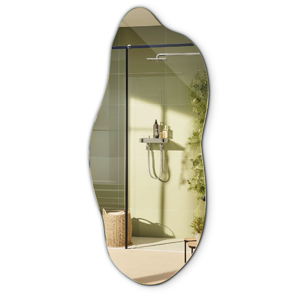 Irregular shape mirror without frame 40x90 cm