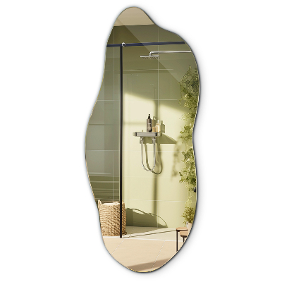 Irregular shape mirror without frame 40x90 cm