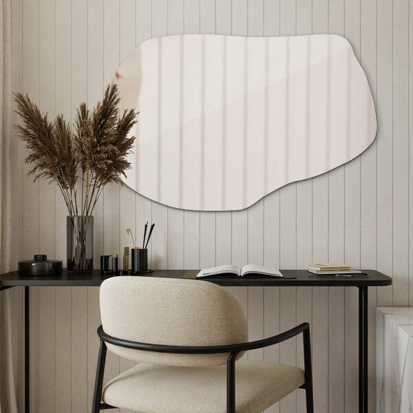 Asymmetric wall mirror 39x26 in