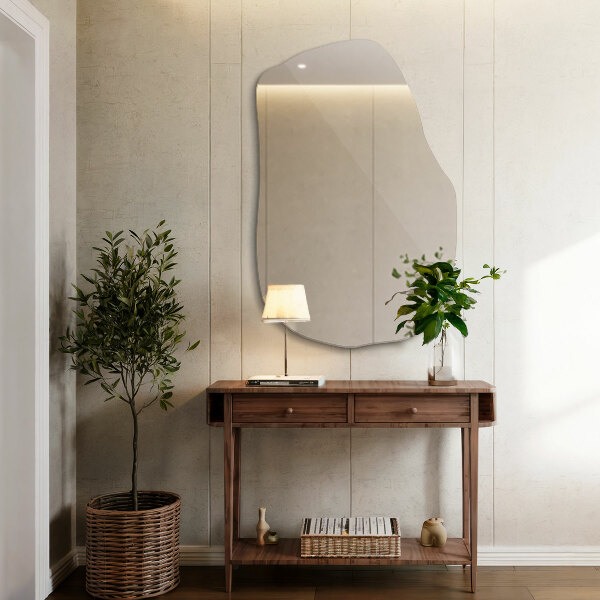 Asymmetric wall mirror 39x26 in