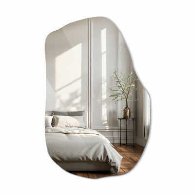 Organic shape mirror frameless 31x20 in