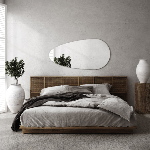 Tear drop frameless mirror 50x100 cm