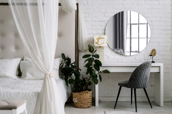 Round mirror without frame 80 cm