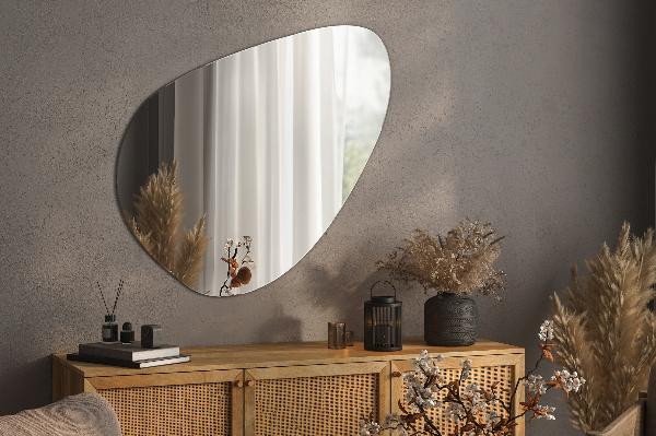 Organic shape mirror beautiful hanging addition 58x58 cm