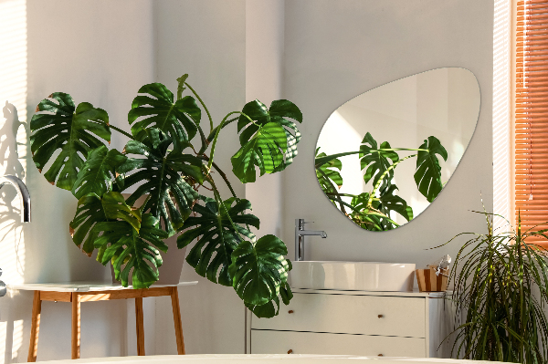 Organic shape mirror beautiful hanging addition 58x58 cm