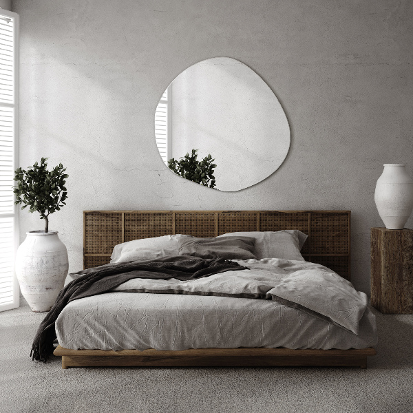 Irregular frameless mirror 48,3x47,9 cm