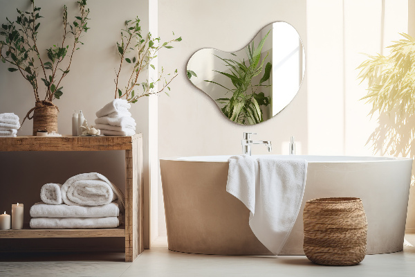 Mirror irregular shape without frame 68x67 cm