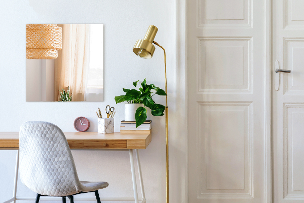 Rectangular wall mirror without frame 60x40 cm