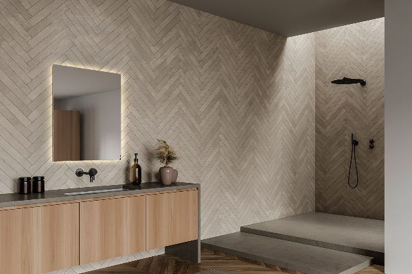 Rectangle mirror with lights 50x50 cm