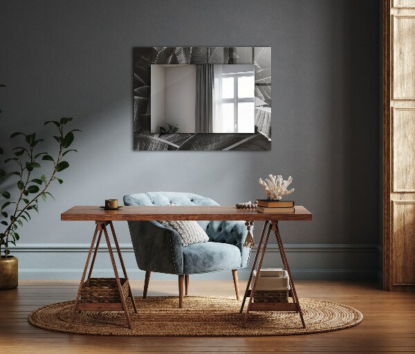 Wall mirror decor Banana leaves