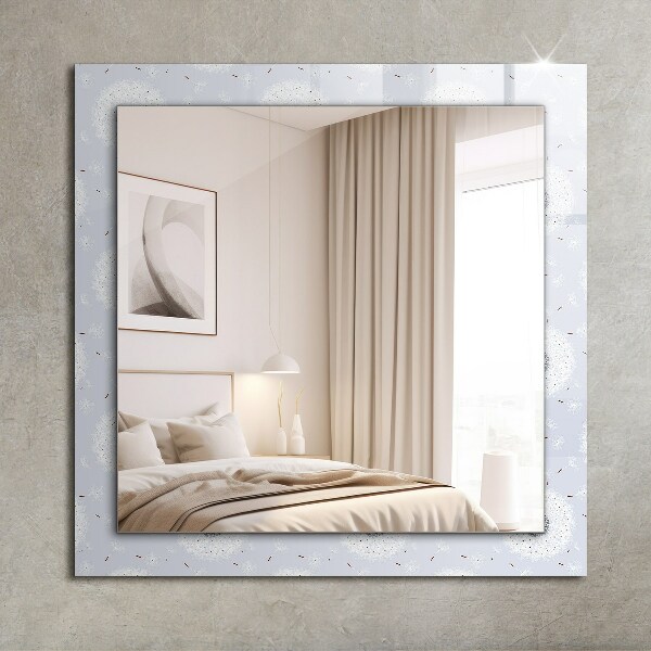 Wall mirror design Blown flowers