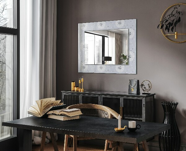 Wall mirror design Blown flowers