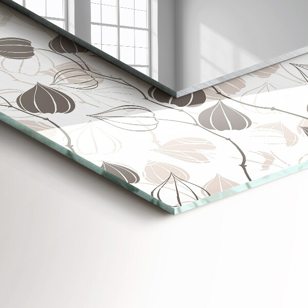 Decorative mirror Leaf motif