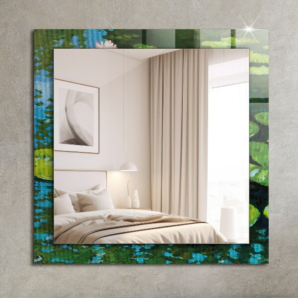 Decorative mirror Water lily powder