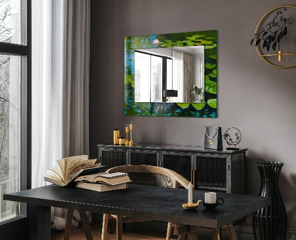 Decorative mirror Water lily powder