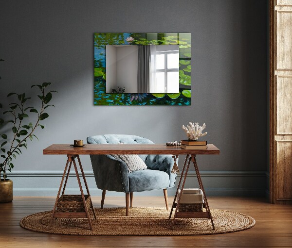 Decorative mirror Water lily powder