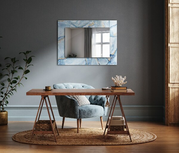 Wall mirror decor Abstract pattern on marble