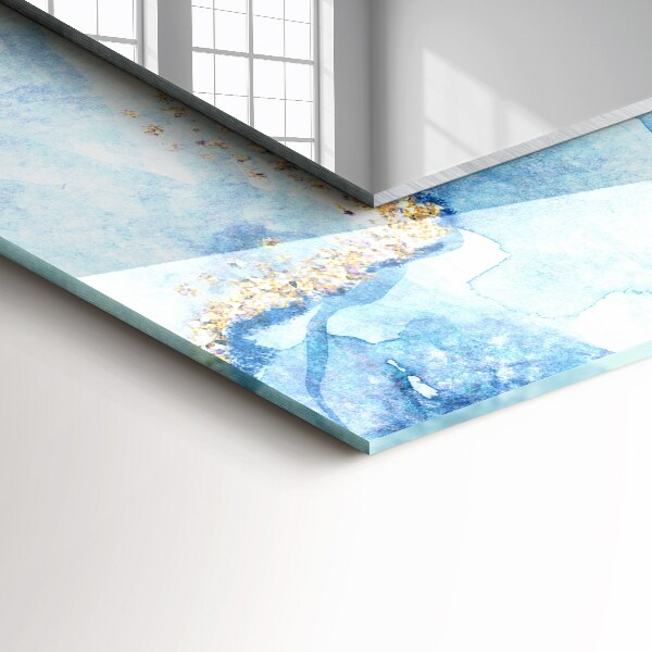 Wall mirror decor Abstract pattern on marble