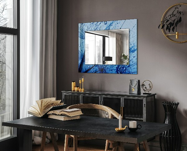 Printed mirror Water drops on fans