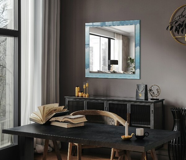 Wall mirror design Gradient zigzag pattern