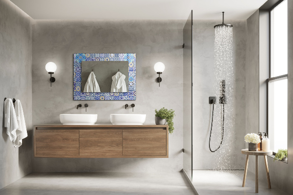 Decorative mirror Moroccan motifs