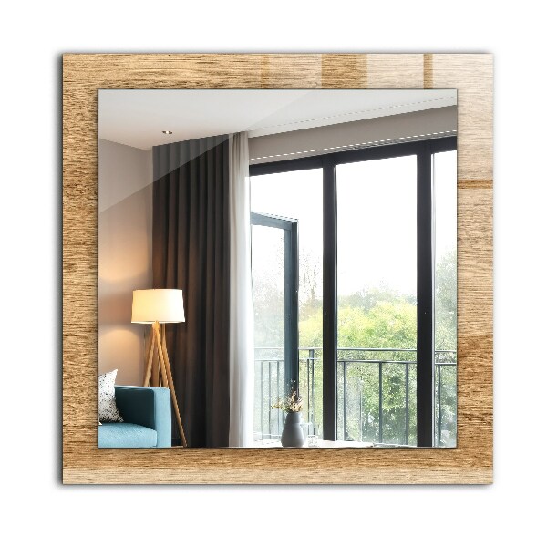 Printed mirror Wood texture