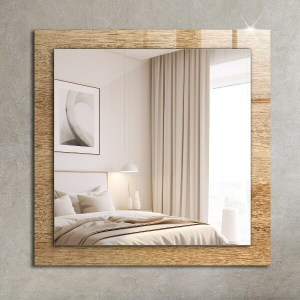 Printed mirror Wood texture