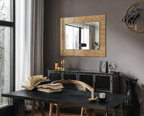 Printed mirror Wood texture