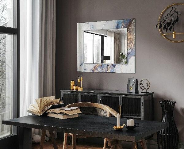 Printed mirror Abstract marble art