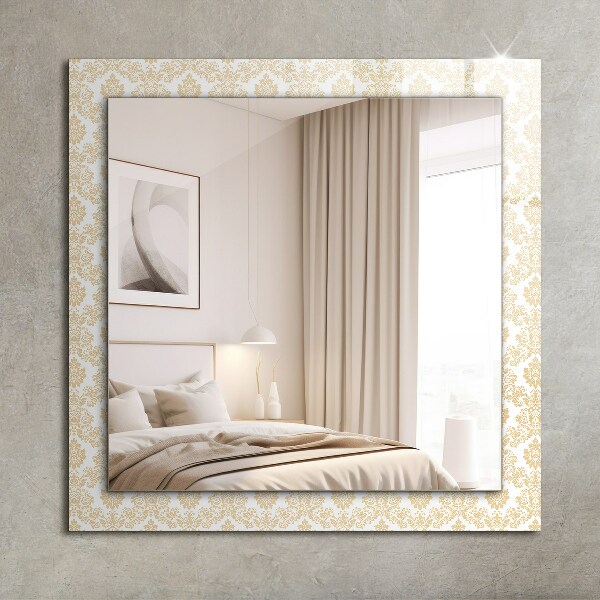 Wall mirror design Yellow decorations