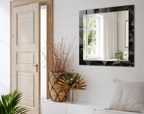 Printed mirror Black geometric shapes