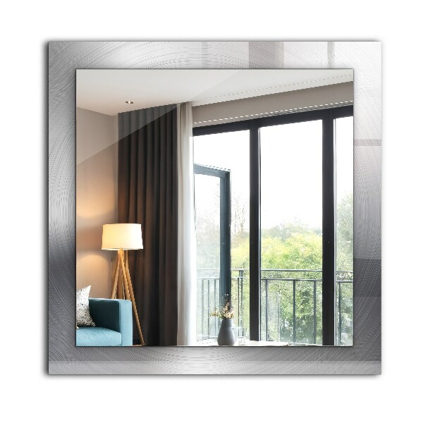 Decorative mirror Round metal surface