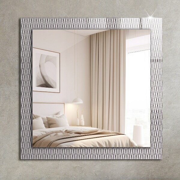 Wall mirror decor Fabric motif