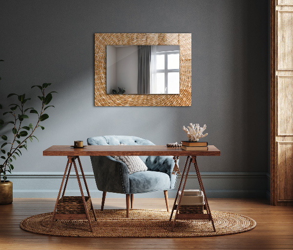 Mirror frame with print Braid