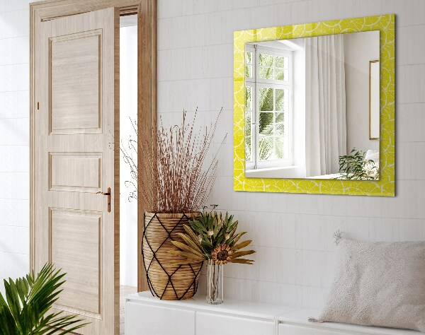 Printed mirror Lemon slices pattern