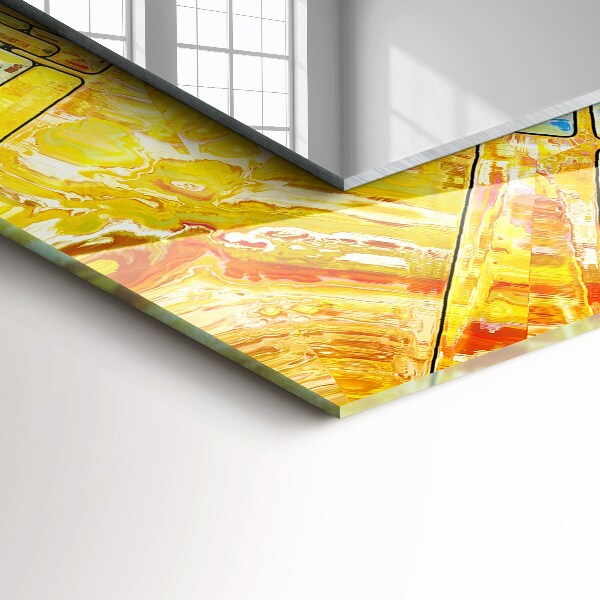 Printed mirror Abstract colourful mosaic