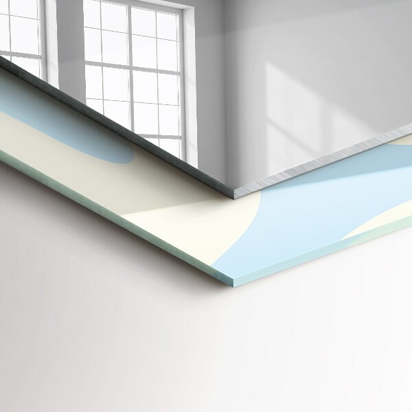 Wall mirror decor Abstract wavy motifs