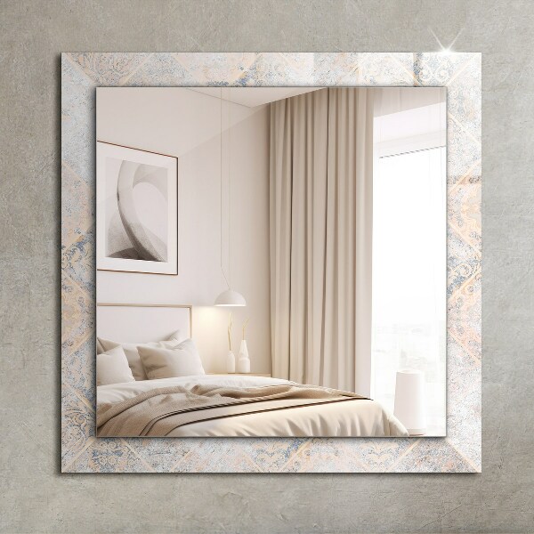 Wall mirror design Patterned tiles