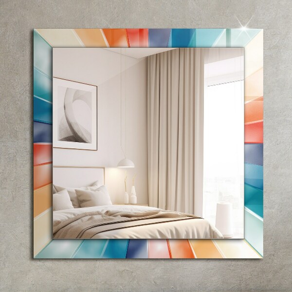 Printed mirror Coloured rays of light