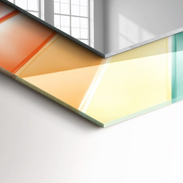 Printed mirror Coloured rays of light
