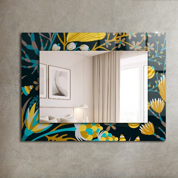 Printed mirror Petal motifs