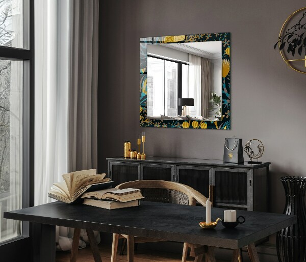 Printed mirror Petal motifs