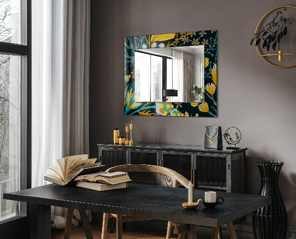Printed mirror Petal motifs