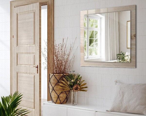 Wall mirror decor Knotted wood