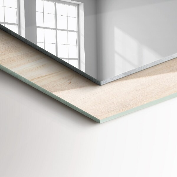 Wall mirror decor Knotted wood
