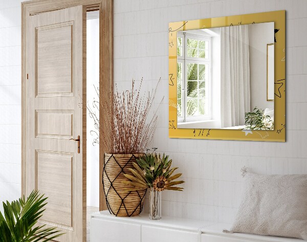 Wall mirror design Different star motifs