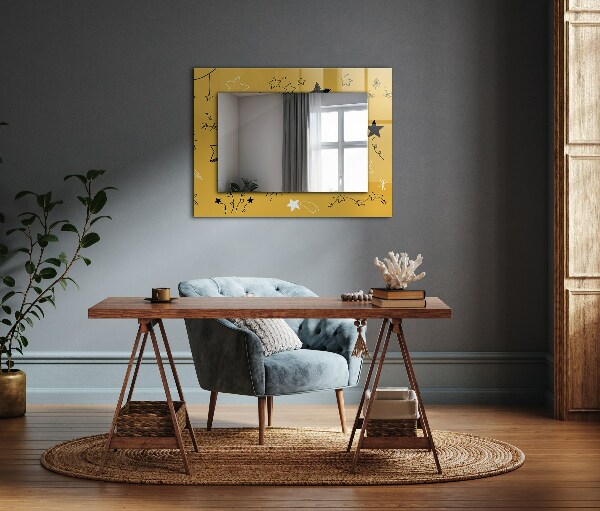Wall mirror design Different star motifs